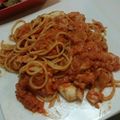 babbi55's cooksnap of when they made 鮭とモッツァレラのトマトクリームパスタ♡.
