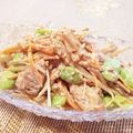 pisyu's cooksnap of when they made ばりうま♪鶏ササミのゴボウサラダ.