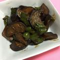 ㌧㌧ナデナデ's cooksnap of when they made 茄子とピーマンの味噌炒め.