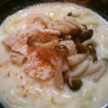 イチコ食堂's cooksnap of when they made 豆乳豚肉うどん.