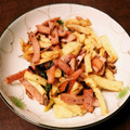 ウサびん's cooksnap of when they made おつまみ☆長ねぎと油揚げとハムの簡単炒め.