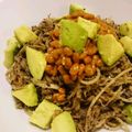 Shaohoo's cooksnap of when they made アボカドと切干大根のごま和えパスタ.