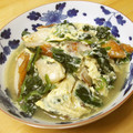 ぽりぽり拓庵's cooksnap of when they made ほうれん草と竹輪の卵とじ.