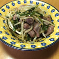 はちやん。's cooksnap of when they made 砂肝とニラの炒めたん.