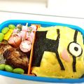 わーさー's cooksnap of when they made キャラ弁★ミニオンのオムライス弁当★.