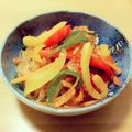 3yentown's cooksnap of when they made 塩トマトで♪ピーマンと人参のチャプチェ風.