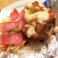 もぐRUN's cooksnap of when they made 残ったご飯でライスピザ♡照り焼きチキンも.