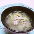 赤い電話's cooksnap of when they made お肉やわらか！豚バラときゃべつのみそ汁.