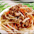 なゆほ's cooksnap of when they made 簡単☆もやしと豚ひき肉のうま味噌炒め.