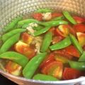 かなぴょー's cooksnap of when they made スナップエンドウとトマトとツナのスープ.
