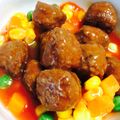 Chikatan☆'s cooksnap of when they made お弁当★ミートボールに野菜をMIX♪.
