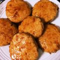 ふうちゃんまま、's cooksnap of when they made 鶏つくねの照焼き生卵黄.