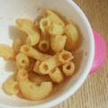 ちょろこぱん's cooksnap of when they made 離乳食・おやつに。簡単きなこマカロニ.