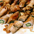 グラターイ's cooksnap of when they made オクラとエノキの肉巻き.