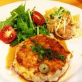 あっ君ママ♪'s cooksnap of when they made 簡単！豆腐ハンバーグ　野菜添え柚子ソース.