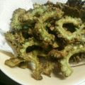 ba3児ママ's cooksnap of when they made 食べすぎ注意！ゴーヤの揚げないフライ！！.