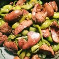 ぽん子☆♪'s cooksnap of when they made 初めてさん歓迎☆鶏レバーピーマン甘辛煮.