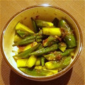 リープリヒ's cooksnap of when they made ✿おくらときゅうりの中華風あえもの✿.