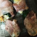ししたか's cooksnap of when they made 串○珍のピーマンチーズ豚巻き.