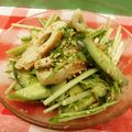 お魚キッチン's cooksnap of when they made 竹輪・きゅうり・水菜のピリ辛味噌マヨ和え.