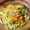 とにーにょ's cooksnap of when they made 簡単！塩麹入りネギ塩焼きそば.