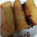 マシュマロ0918's cooksnap of when they made 家にあるもので簡単 餅ピザ春巻き.