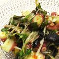 tanoyuki's cooksnap of when they made ✿タコとにんにくの芽のピリ辛海苔和え✿.