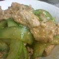ソネチコ's cooksnap of when they made きゅうり農家の☆きゅうりと豚肉の生姜炒め.