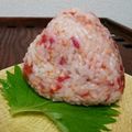 まやしゅうまま's cooksnap of when they made ピンクレッドなウメ鮭マヨおにぎり♡.