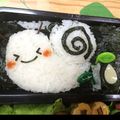あくろsan's cooksnap of when they made 雨の日に＊キャラ弁＊カタツムリ.