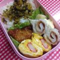 たにたーに's cooksnap of when they made お弁当に♡カニカマの入ったたまご焼き。.