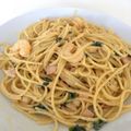 Goneho's cooksnap of when they made ほうれん草とベーコンのクリームパスタ♡.