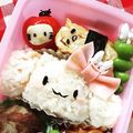 みゆめろさん's cooksnap of when they made キャラ弁飾り・プチトマトで＊林檎キティ.