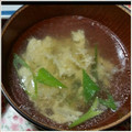 よっちー仮面's cooksnap of when they made ゴーヤのわたｄｅとろりんかきたま汁.