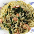 Hiちー's cooksnap of when they made ほうれん草とスモークサーモンの和風パスタ.