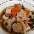 ゆりさんの気ままに's cooksnap of when they made 圧力鍋で簡単☆蓮根と厚揚げの煮物.