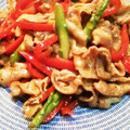 パチ子's cooksnap of when they made 簡単！アスパラと豚肉の中華炒め♡.