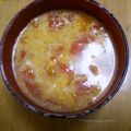 書セラピスト流香's cooksnap of when they made トマトと玉子のスープ.