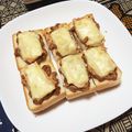 chisa17's cooksnap of when they made ♡納豆キムチーズトースト♡.
