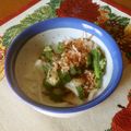 ブランディ's cooksnap of when they made 新玉ねぎとおくら。酢醤油和え.