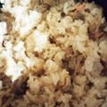 ミューポテト's cooksnap of when they made ☆お刺身リメイク♪きのこの炊き込みご飯☆.