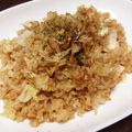 ayaakari's cooksnap of when they made 短時間で！お好み焼き味チャーハン.