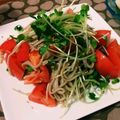 麻's cooksnap of when they made トマトとカイワレのそばサラダ♪.