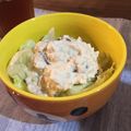 くぅ＊＊'s cooksnap of when they made レタス・豆腐・ツナの塩昆布マヨサラダ.