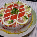 すぎっち's cooksnap of when they made スモークサーモンの押し寿司♪.