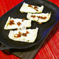 kebeibiko's cooksnap of when they made 三升漬けdeおつまみ油揚げピザ.