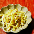 kebeibiko's cooksnap of when they made 大根の皮とさつま揚げの炒め物.