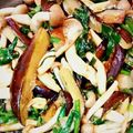 shibuchica's cooksnap of when they made 茄子、ニラ、しめじの味噌ごま油炒め.