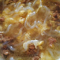 kkll0000's cooksnap of when they made 挽き肉と卵の中華風スープ (白滝入り♪).