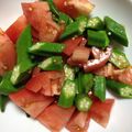クックIYJBTS☆'s cooksnap of when they made トマトとオクラのお浸し.